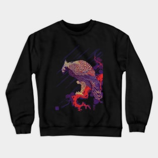 Splatter Art Falcon Crewneck Sweatshirt